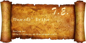 Thurzó Erika névjegykártya