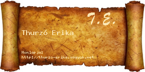 Thurzó Erika névjegykártya